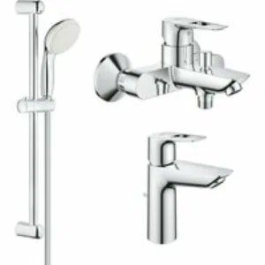 Готовый комплект для ванной комнаты GROHE BauLoop, хром (NB0064) Готовый комплект для ванной комнаты GROHE BauLoop, хром (NB0064)
