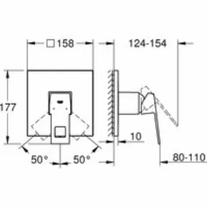 Душевая система GROHE Tempesta 250 Cube со смесителем для душа, хром (NB0069) Душевая система GROHE Tempesta 250 Cube со смесителем для душа, хром (NB0069)