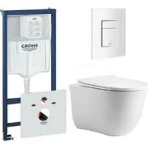 Комплект инсталляции GROHE 38772SH0 с унитазом Aquatek КЛАССИК и сиденьем с микролифтом (NW0156) Комплект инсталляции GROHE 38772SH0 с унитазом Aquatek КЛАССИК и сиденьем с микролифтом (NW0156)