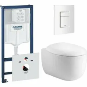 Комплект инсталляции GROHE 38772SH0 с унитазом Aquatek АЛЬТАИР и сиденьем с микролифтом (NW0159) Комплект инсталляции GROHE 38772SH0 с унитазом Aquatek АЛЬТАИР и сиденьем с микролифтом (NW0159)
