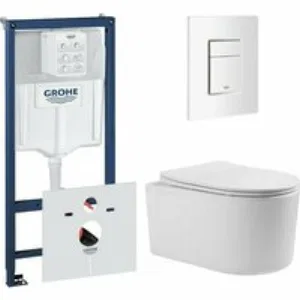 Комплект инсталляции GROHE 38772SH0 с унитазом Aquatek МИЯ и сиденьем с микролифтом (NW0160) Комплект инсталляции GROHE 38772SH0 с унитазом Aquatek МИЯ и сиденьем с микролифтом (NW0160)