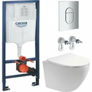 Комплект инсталляции GROHE NW0145/S с унитазом Aquatek ЕВРОПА и сиденьем с микролифтом (NW0163) Комплект инсталляции GROHE NW0145/S с унитазом Aquatek ЕВРОПА и сиденьем с микролифтом (NW0163)