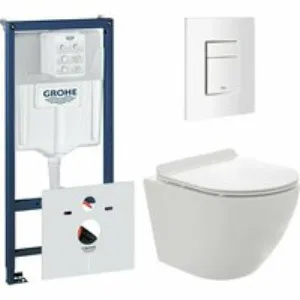 Комплект инсталляции GROHE 38772SH0 с унитазом AQUAme AQM2002PRO и сиденьем с микролифтом (NW0178) Комплект инсталляции GROHE 38772SH0 с унитазом AQUAme AQM2002PRO и сиденьем с микролифтом (NW0178)