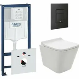 Комплект инсталляции GROHE 38811KF0 с унитазом AQUAme AQM2004 и сиденьем с микролифтом (NW0174) Комплект инсталляции GROHE 38811KF0 с унитазом AQUAme AQM2004 и сиденьем с микролифтом (NW0174)