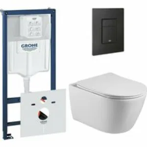 Комплект инсталляции GROHE 38811KF0 с унитазом Aquatek БЕТТА и сиденьем с микролифтом (NW0191) Комплект инсталляции GROHE 38811KF0 с унитазом Aquatek БЕТТА и сиденьем с микролифтом (NW0191)