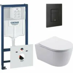 Комплект инсталляции GROHE 38811KF0 с унитазом Aquatek ЕВРОПА New и сиденьем с микролифтом (NW0192) Комплект инсталляции GROHE 38811KF0 с унитазом Aquatek ЕВРОПА New и сиденьем с микролифтом (NW0192)