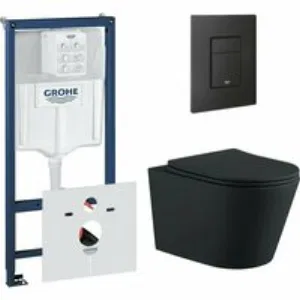 Комплект инсталляции GROHE 38811KF0 с унитазом Aquatek ВЕГА и сиденьем с микролифтом (NW0194) Комплект инсталляции GROHE 38811KF0 с унитазом Aquatek ВЕГА и сиденьем с микролифтом (NW0194)