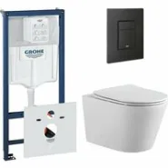 Комплект инсталляции GROHE 38811KF0 с унитазом Aquatek ВЕГА и сиденьем с микролифтом (NW0195)