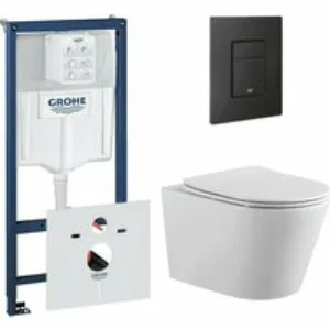 Комплект инсталляции GROHE 38811KF0 с унитазом Aquatek ВЕГА и сиденьем с микролифтом (NW0195) Комплект инсталляции GROHE 38811KF0 с унитазом Aquatek ВЕГА и сиденьем с микролифтом (NW0195)