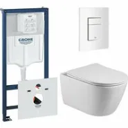 Комплект инсталляции GROHE 38772SH0 с унитазом Aquatek БЕТТА и сиденьем с микролифтом (NW0196)