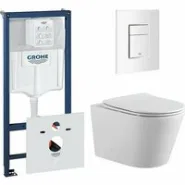 Комплект инсталляции GROHE 38772SH0 с унитазом Aquatek ВЕГА и сиденьем с микролифтом (NW0200)