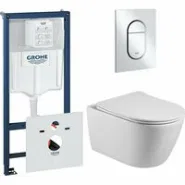Комплект инсталляции GROHE NW0145/S с унитазом Aquatek БЕТТА и сиденьем с микролифтом (NW0201)