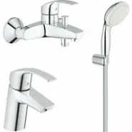 Готовый комплект для ванной комнаты GROHE Eurosmart, хром (NB0068)