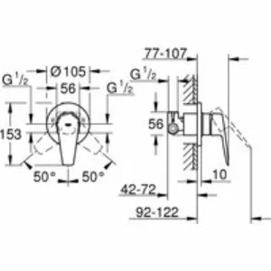 Набор для гигиенического душа GROHE Tempesta-F, хром (NH0004) Набор для гигиенического душа GROHE Tempesta-F, хром (NH0004)