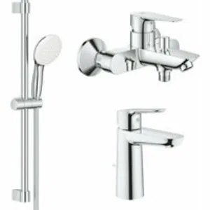 Готовый комплект для ванной комнаты GROHE BauEdge, хром (NB0074) Готовый комплект для ванной комнаты GROHE BauEdge, хром (NB0074)