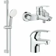 Готовый комплект для ванной комнаты GROHE Tempesta, хром (NB0077)
