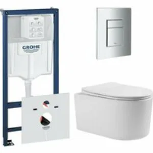 Комплект инсталляции GROHE 38775001 с унитазом Aquatek МИЯ и сиденьем с микролифтом (NW0150) Комплект инсталляции GROHE 38775001 с унитазом Aquatek МИЯ и сиденьем с микролифтом (NW0150)