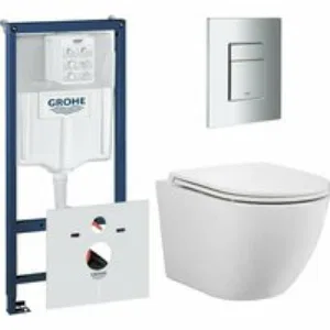 Комплект инсталляции GROHE 38775001 с унитазом Aquatek ЕВРОПА и сиденьем с микролифтом (NW0148) Комплект инсталляции GROHE 38775001 с унитазом Aquatek ЕВРОПА и сиденьем с микролифтом (NW0148)