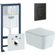 Комплект инсталляции GROHE 38811KF0 с унитазом Aquatek ЛИБРА New и сиденьем с микролифтом (NW0152)