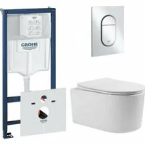 Комплект инсталляции GROHE NW0145/S с унитазом Aquatek МИЯ и сиденьем с микролифтом (NW0165) Комплект инсталляции GROHE NW0145/S с унитазом Aquatek МИЯ и сиденьем с микролифтом (NW0165)