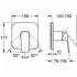 Внешняя часть смесителя для ванны GROHE Cubeo, матовый черный (1017772430) Внешняя часть смесителя для ванны GROHE Cubeo, матовый черный (1017772430)