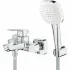 Смеситель для ванны GROHE Cubeo с ручным душем, хром (1018140000) Смеситель для ванны GROHE Cubeo с ручным душем, хром (1018140000)
