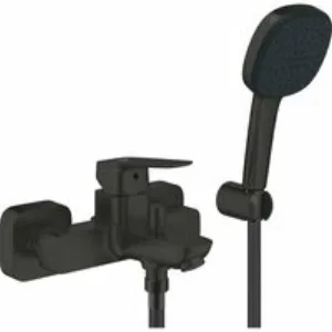 Душевая система GROHE Cubeo со смесителем для ванны, черный матовый (1018142430) Душевая система GROHE Cubeo со смесителем для ванны, черный матовый (1018142430)