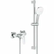 Смеситель для душа с душевым гарнитуром GROHE Cubeo, хром (1018250000)