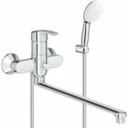 Смеситель для ванны GROHE Eurosmart с душевым гарнитуром, хром (25279000)