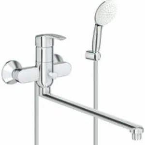 Смеситель для ванны GROHE Eurosmart с душевым гарнитуром, хром (25279000) Смеситель для ванны GROHE Eurosmart с душевым гарнитуром, хром (25279000)