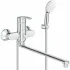 Смеситель для ванны GROHE Eurosmart с душевым гарнитуром, хром (25279000) Смеситель для ванны GROHE Eurosmart с душевым гарнитуром, хром (25279000)