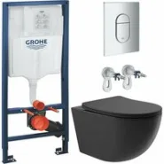 Комплект инсталляции GROHE Rapid SL NW0145/S с унитазом Aqueduto OVO OVO0140 и сиденьем с микролифтом (NW0211)