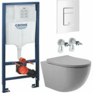 Комплект инсталляции GROHE Rapid SL 38772SH0 с унитазом Aqueduto OVO OVO0130 и сиденьем с микролифтом (NW0220)