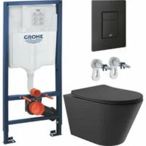 Комплект инсталляции GROHE Solido 38811KF0 с унитазом Aqueduto CONE CON0140 и сиденьем с микролифтом (NW0227) Комплект инсталляции GROHE Solido 38811KF0 с унитазом Aqueduto CONE CON0140 и сиденьем с микролифтом (NW0227)