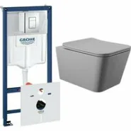 Комплект инсталляции GROHE Rapid SL 38775001 с унитазом Aqueduto MACIO MAC0130 и сиденьем с микролифтом (NW0238)