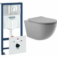 Комплект инсталляции GROHE Rapid SL 38775001 с унитазом Aqueduto OVO OVO0130 и сиденьем с микролифтом (NW0240)