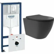 Комплект инсталляции GROHE Rapid SL 38775001 с унитазом Aqueduto OVO Plus OVOT0240 и сиденьем с микролифтом (NW0242)