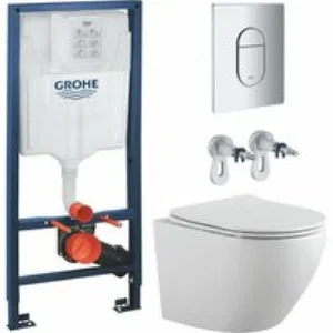 Комплект инсталляции GROHE Rapid SL NW0145/S с унитазом Aquatek ЕВРОПА AQ1901-00 и сиденьем с микролифтом (NW0246) Комплект инсталляции GROHE Rapid SL NW0145/S с унитазом Aquatek ЕВРОПА AQ1901-00 и сиденьем с микролифтом (NW0246)