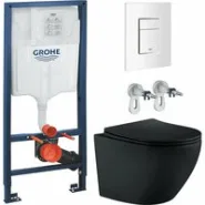 Комплект инсталляции GROHE Rapid SL 38772SH0 с унитазом Aquatek ЕВРОПА AQ1901-MB и сиденьем с микролифтом (NW0254)