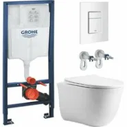 Комплект инсталляции GROHE Rapid SL 38772SH0 с унитазом Aquatek КЛАССИК AQ1112T-00 и сиденьем с микролифтом (NW0256)