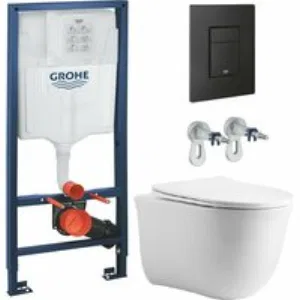 Комплект инсталляции GROHE Solido 38811KF0 с унитазом Aquatek КЛАССИК AQ1112T-00 и сиденьем с микролифтом (NW0262) Комплект инсталляции GROHE Solido 38811KF0 с унитазом Aquatek КЛАССИК AQ1112T-00 и сиденьем с микролифтом (NW0262)