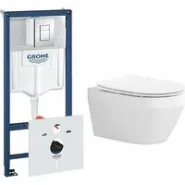 Комплект инсталляции GROHE Rapid SL 38775001 с унитазом Aquatek ЛЕЯ AQ1199T-00 и сиденьем с микролифтом (NW0269)