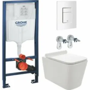 Комплект инсталляции GROHE Rapid SL 38772SH0 с унитазом AQUAme AQM2003 и сиденьем с микролифтом (NW0287) Комплект инсталляции GROHE Rapid SL 38772SH0 с унитазом AQUAme AQM2003 и сиденьем с микролифтом (NW0287)