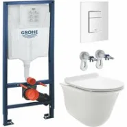 Комплект инсталляции GROHE Rapid SL 38772SH0 с унитазом AQUAme AQM2005 и сиденьем с микролифтом (NW0288)