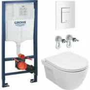 Комплект инсталляции GROHE Rapid SL 38772SH0 с унитазом AQUAme AQM2011 и сиденьем с микролифтом (NW0290)
