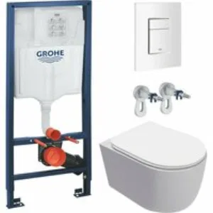 Комплект инсталляции GROHE Rapid SL 38772SH0 с унитазом AQUAme AQM2012 и сиденьем с микролифтом, смыв Quiet (NW0291) Комплект инсталляции GROHE Rapid SL 38772SH0 с унитазом AQUAme AQM2012 и сиденьем с микролифтом, смыв Quiet (NW0291)