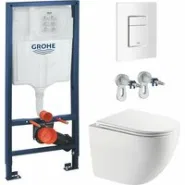Комплект инсталляции GROHE Rapid SL 38772SH0 с унитазом AQUAme AQM2014PRO и сиденьем с микролифтом, смыв Invisible (NW0293)