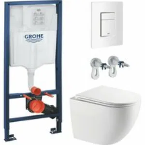 Комплект инсталляции GROHE Rapid SL 38772SH0 с унитазом AQUAme AQM2014PRO и сиденьем с микролифтом, смыв Invisible (NW0293) Комплект инсталляции GROHE Rapid SL 38772SH0 с унитазом AQUAme AQM2014PRO и сиденьем с микролифтом, смыв Invisible (NW0293)