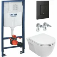 Комплект инсталляции GROHE Solido 38811KF0 с унитазом AQUAme AQM2011 и сиденьем с микролифтом (NW0302)