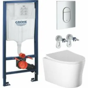Комплект инсталляции GROHE Rapid SL NW0145/S с унитазом Aquatek НИКА AQ2009-00 и сиденьем с микролифтом (NW0326) Комплект инсталляции GROHE Rapid SL NW0145/S с унитазом Aquatek НИКА AQ2009-00 и сиденьем с микролифтом (NW0326)